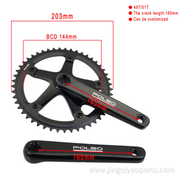 Fixed Gear Bike Integrated Crank Chainwheel Bicycle Crankset